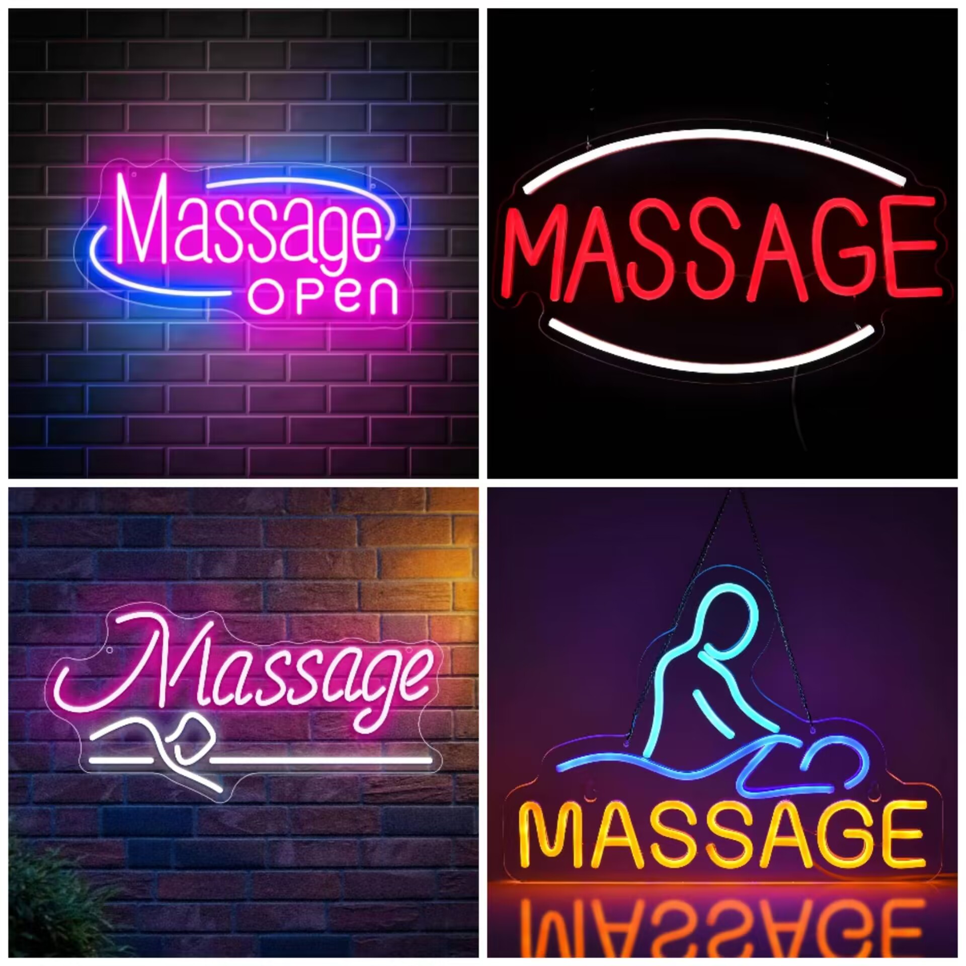 Spa And Wellness Hotel - Massage-Spa LED-Neonschild Dimmbar für Salon, Klinik,
