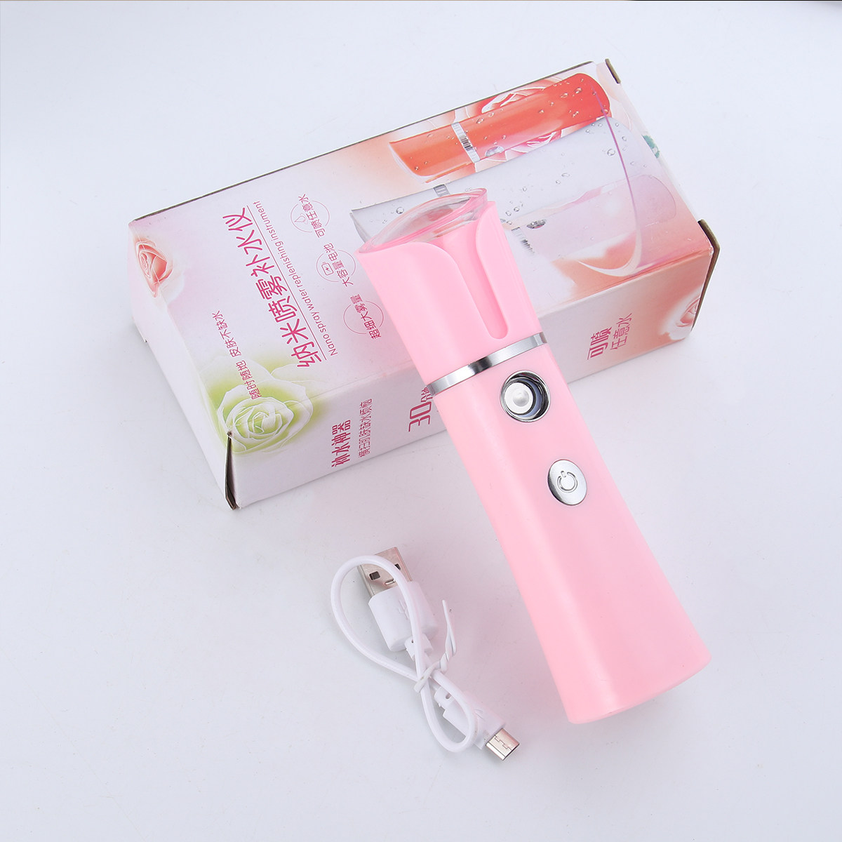 Facial Steamer Nano - 1 Stück Handlicher Gesichtsbefeuchter Gesichtsdampfer USB-Aufladung
