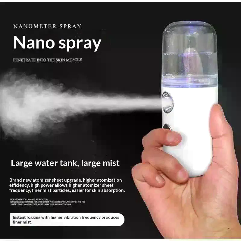 Facial Steamer Nano - Nano Mister 30 ml Mini-Gesichtsbefeuchter, tragbarer