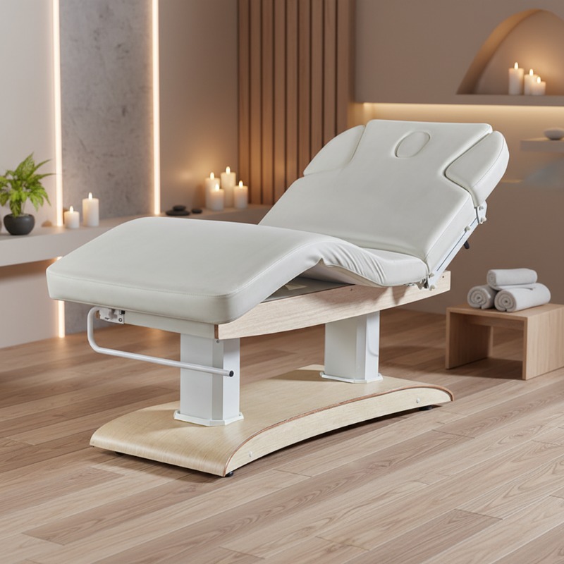 Spa And Wellness Hotel - Maßgefertigte Synthetik-Leder-Massageliege Elektrischer Spa-Wellness-Tisch mit 4-Motor-Verstellung