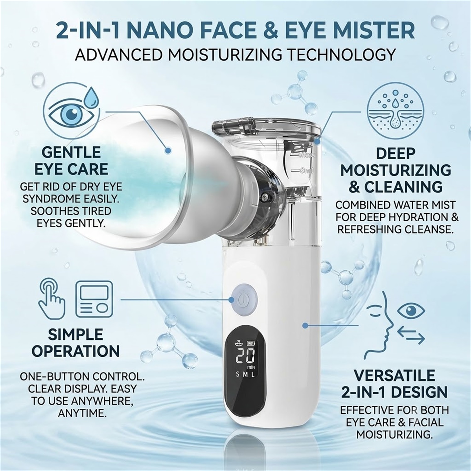 Mini Tragbarer Gesichtsdampfer – Facial Steamer Nano Bewertung und Preis