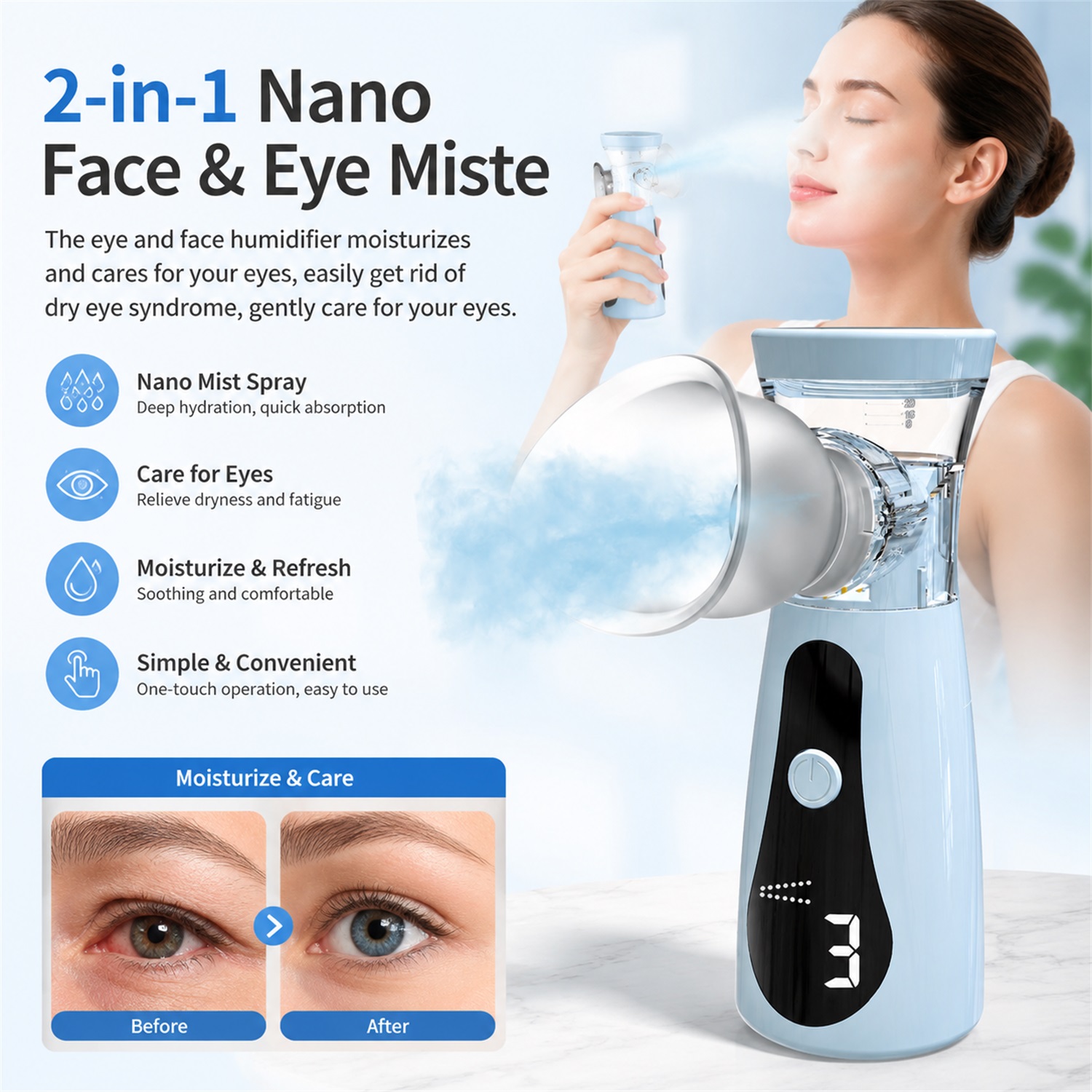Nano-Kaltspray Gesichtsdampfer – Facial Steamer Nano Bewertung und Preis