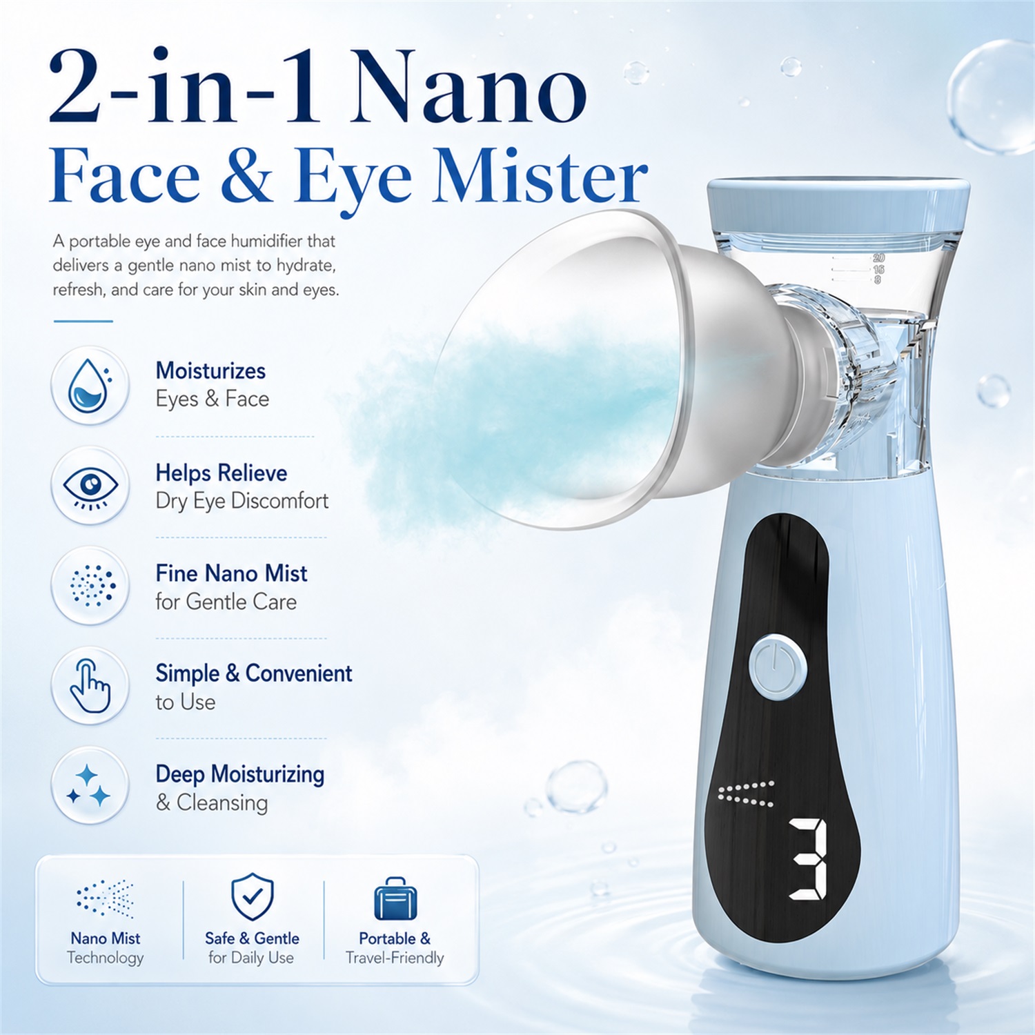 Nano-Kaltspray Gesichtsdampfer – Facial Steamer Nano Bewertung und Preis