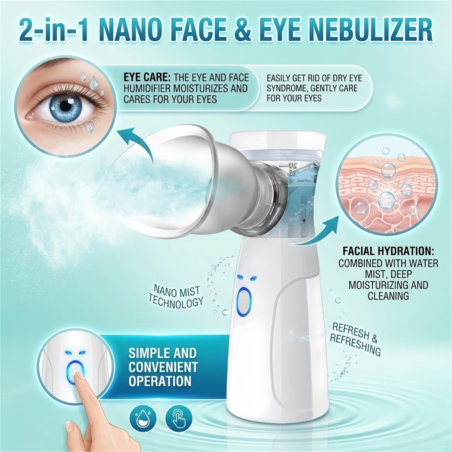 Tragbarer Gesichts-Nano-Zerstä – Facial Steamer Nano Bewertung und Preis